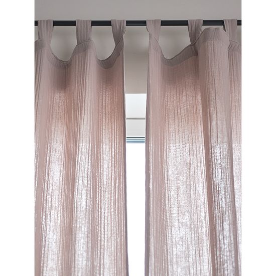 Штора из муслина бежево-серого цвета из коллекции essential, 150х290 см