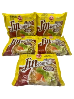 Корейская лапша БП  Джин рамен  с курицей ( 5шт по 110гр.)