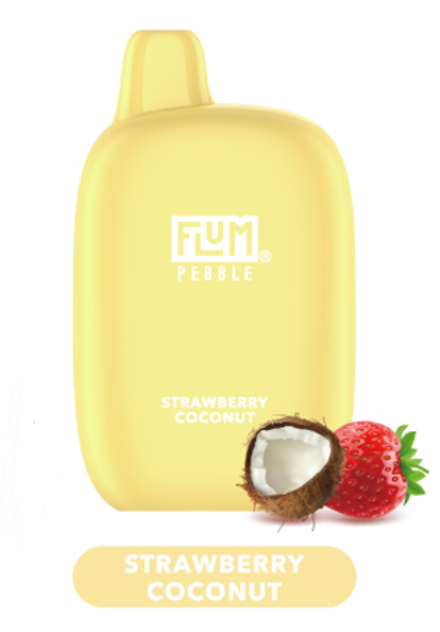 FLUM Pebble Strawberry coconut (Клубника-кокос) 6000 затяжек 20мг (2%)