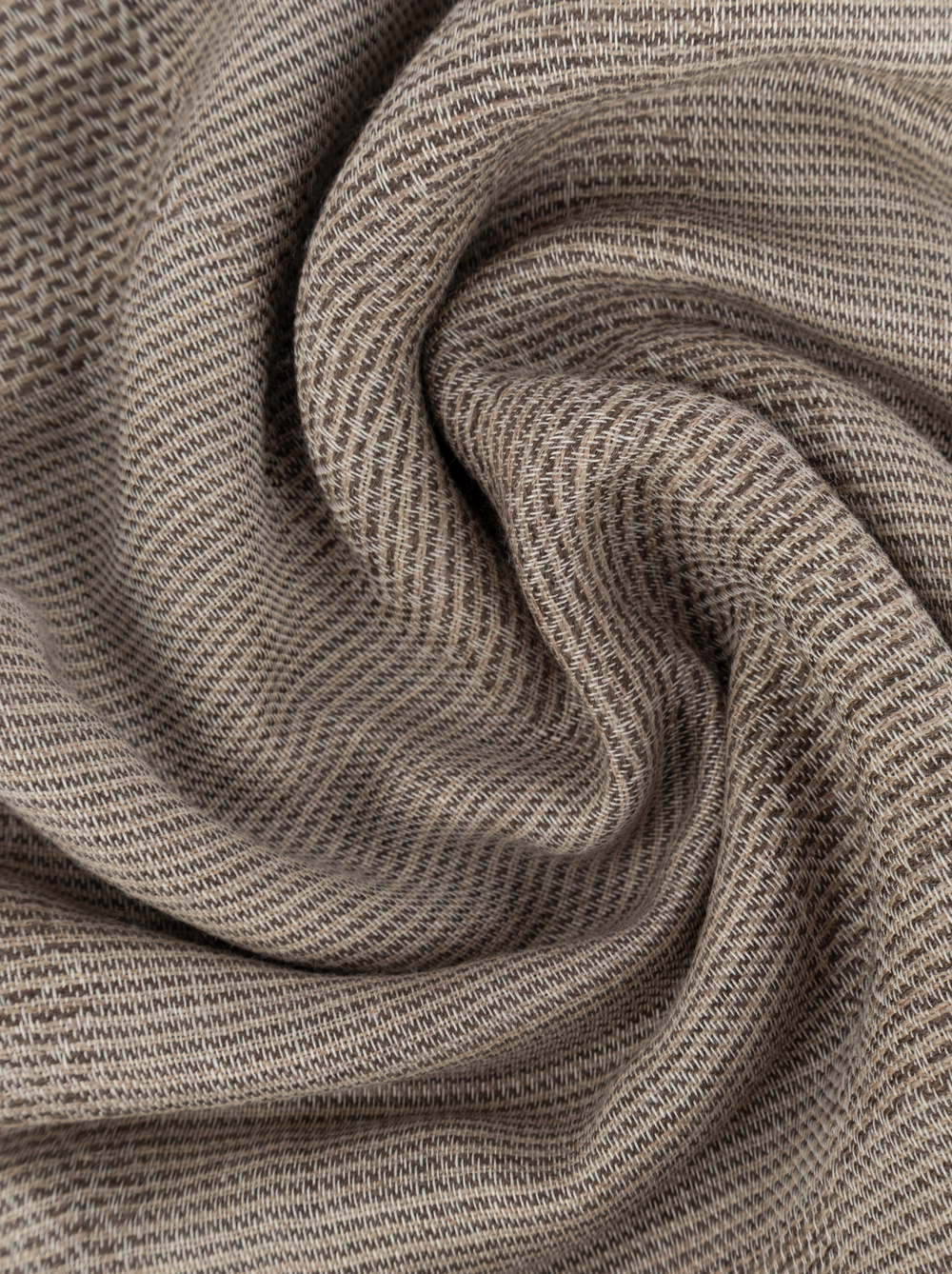 MALO Шарф - бежевый с кистями