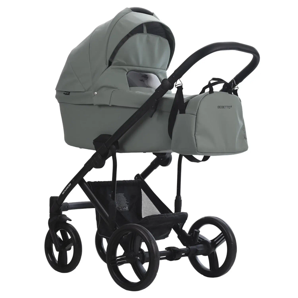 Коляска 2в1 Bebetto MAGNUM LIGHT PRO light pro 02 (шалфей кожа)