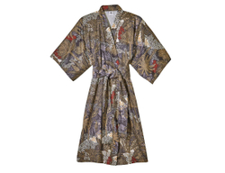 Халат-кимоно Blanc des Vosges Jardins De Babylone Indigo