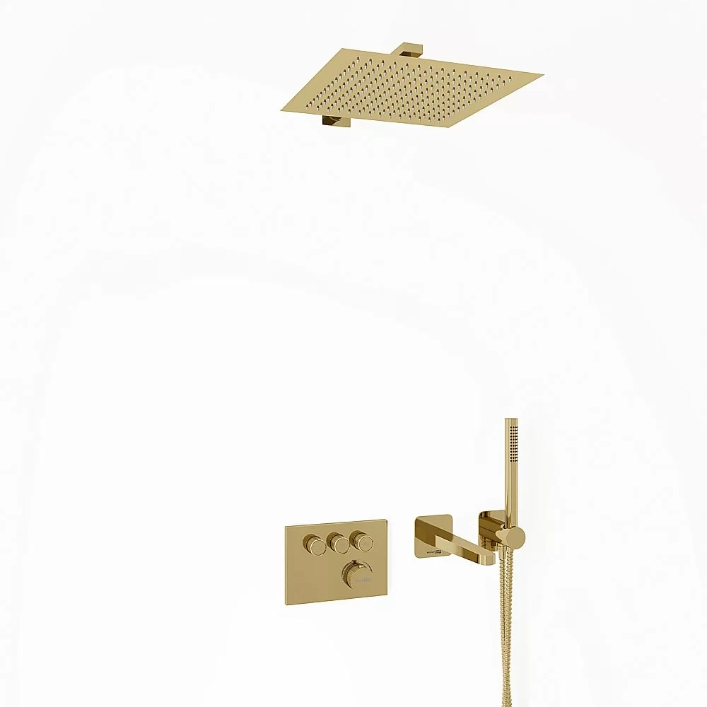 Душевая система WasserKraft Sauer A7158.183.261.280.197.281.187 Thermo глянцевое золото