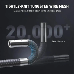 Эндоскоп поворотный 360 градусов с дисплеем /6.2 мм/камера наблюдения