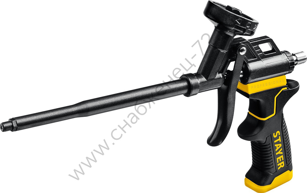 STAYER Black Pro, тефлоновый пистолет для монтажной пены (06862_z02)