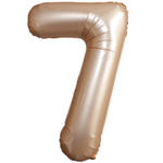 Шар фольгированный Цифра 7 101 см (Золотой)