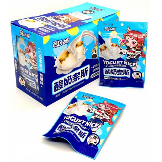Конфеты фруктово - йогуртовые Yogurt Nice Молоко (Китай)
