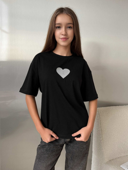 Футболка для девочки сердце