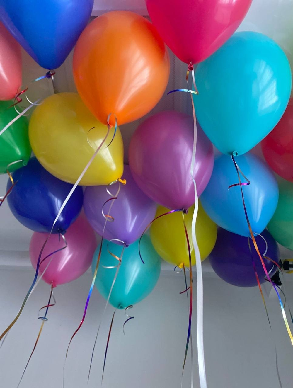 Гелиевые Воздушные шары под потолок яркие, 15шт №2677