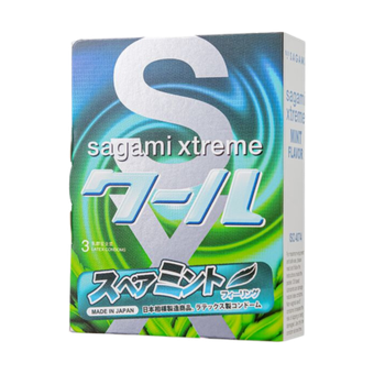 Ароматизированные презервативы Sagami Xtreme Mint (Мята)