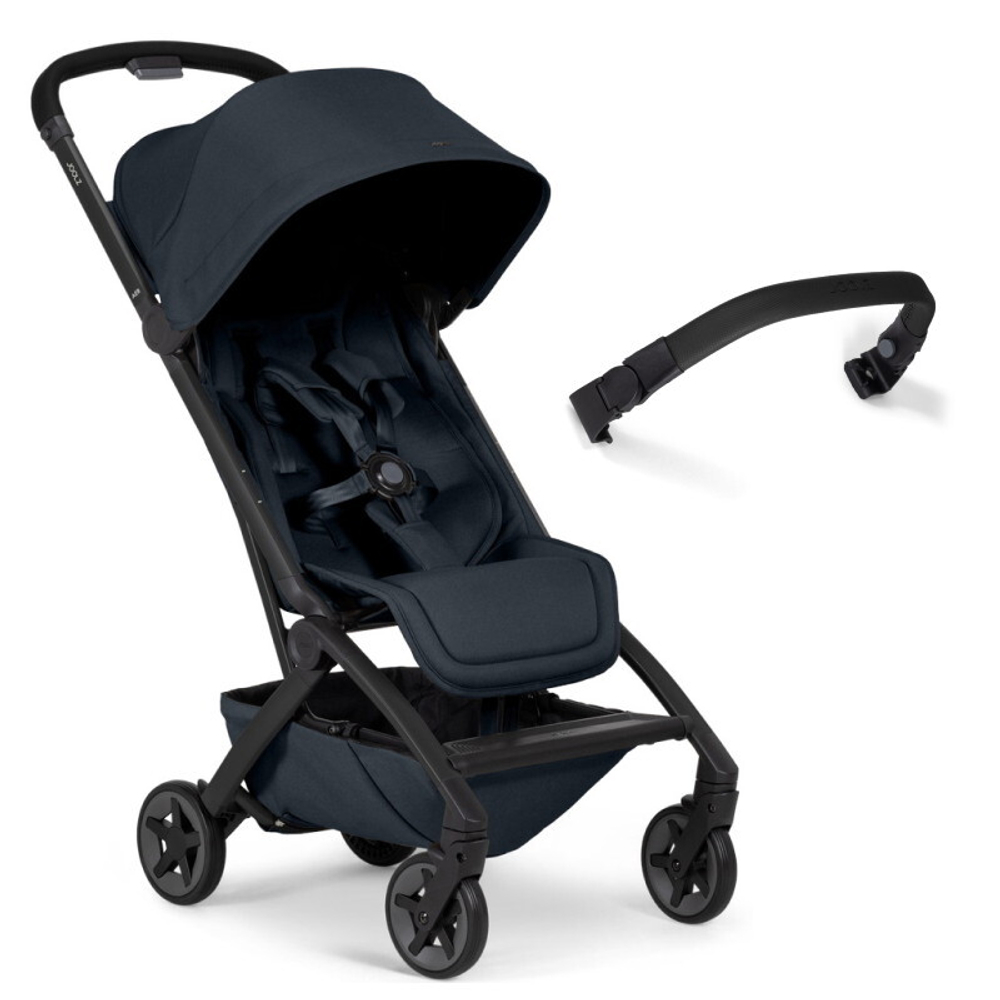 Детская прогулочная коляска Joolz Aer 2 SE с бампером и подстаканником Dark navy blue