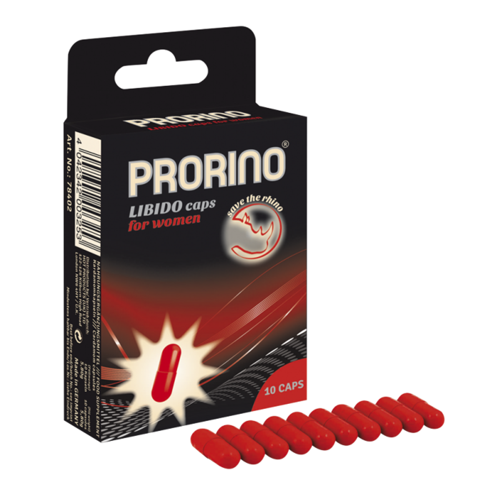 Возбуждающие капсулы для Женщин Ero Black Iine PRORINO Libido 10 шт.78402