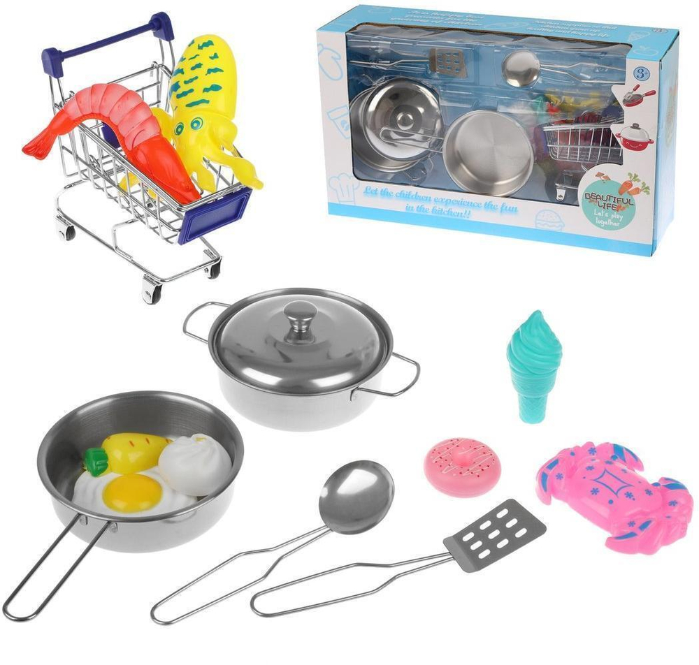 Набор "Посуда" 14 предм. в ассорт. коробка 23-3B