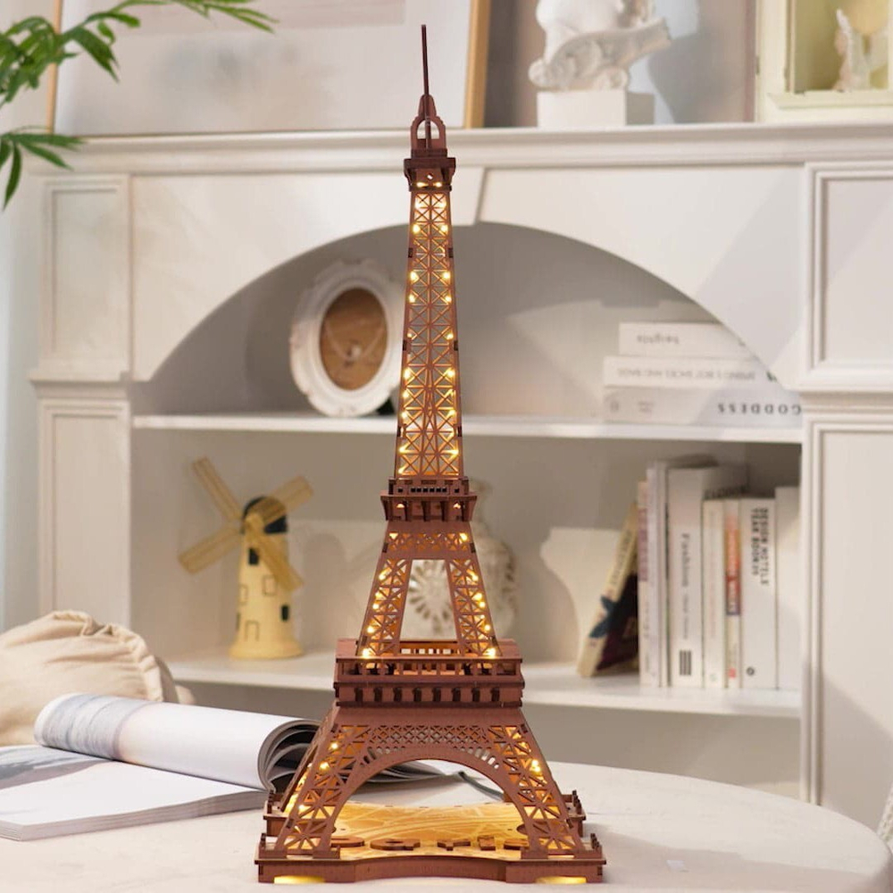 Деревянный конструктор "Ночь у Эйфелевой башни" (Rolife)