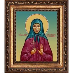 Александра Смольянинова мученица. Икона на холсте.