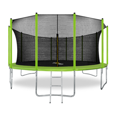 ARLAND Батут 16FT с внутренней страховочной сеткой и лестницей (Light green)