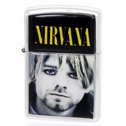Зажигалка Nirvana портрет Kurta Cobaina (423)