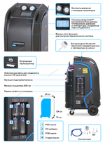 Установка автомат для заправки и диагностики автомобильных кондиционеров с принтером NORDBERG NF21