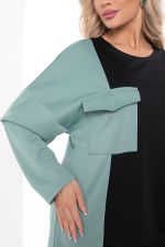 Костюм Дизайр (черно-оливковый) К10866 LT Collection