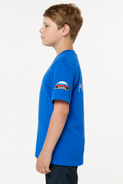 Футболка детская МЧС (вышивка, василек)