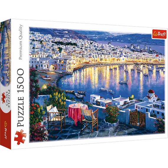 Puzzle &quot;1500&quot; - Mykonos at sunset / Art Licensing