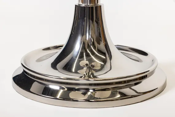 Кофейный столик Пропеллер, Ø46х66 см, серебро