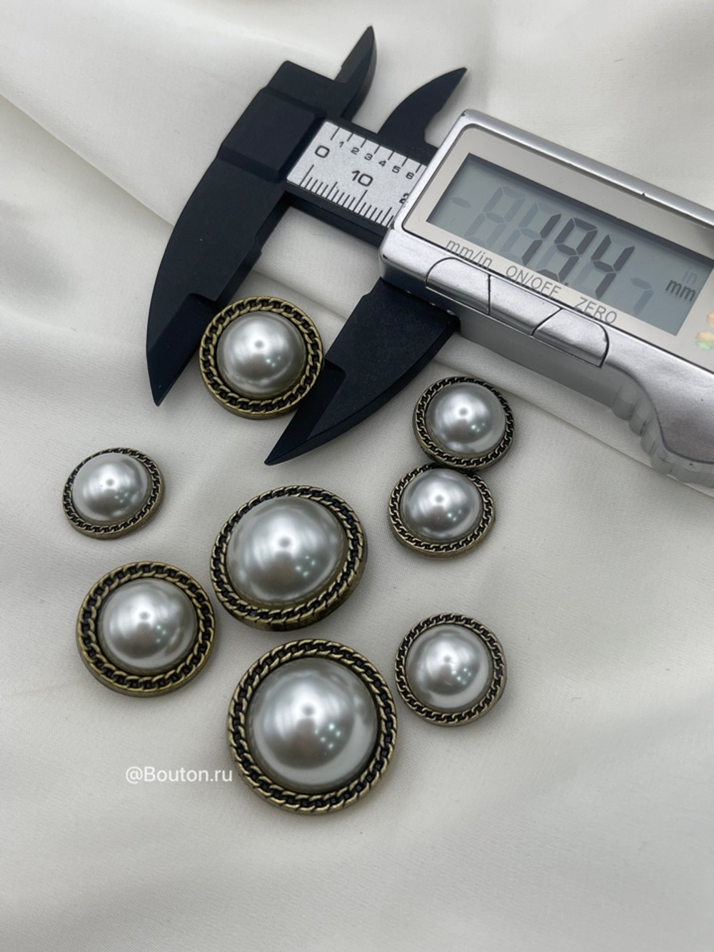 Пуговицы Жемчуг1 бронзовые