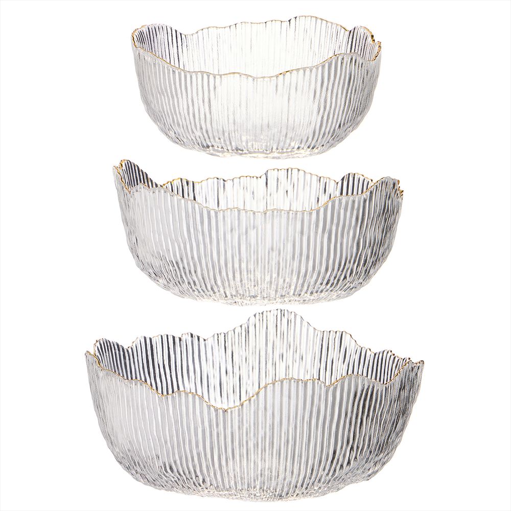 НАБОР САЛАТНИКОВ "PERFO" 3 ШТ., 13/16,5/19 СМ, 370/700/1100 МЛ