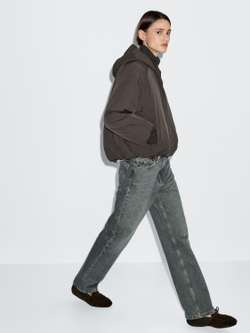 Massimo Dutti Водоотталкивающая куртка-бомбер, серый