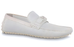 LOUIS VUITTON Hockenheim Moccasin Shoes "White Minimonogram"