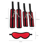 Красно-черный бондажный набор ToyFa Anonymo 310705