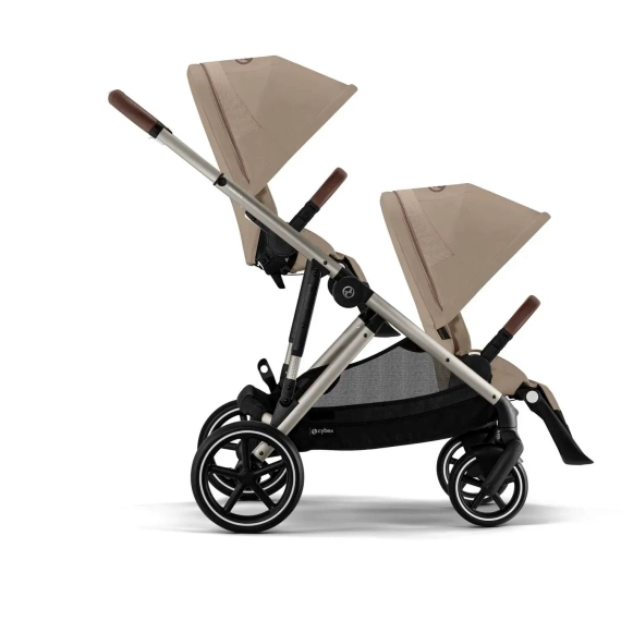 Детская коляска для двойни Cybex Gazelle S 2 в 1 TPE Almond Beige