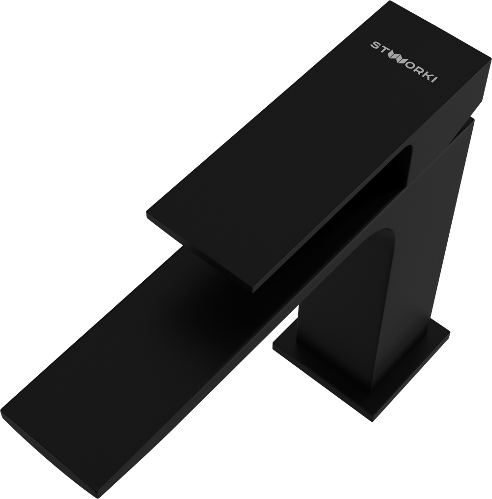 Смеситель для раковины STWORKI Карлстад S35010BK черный