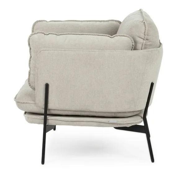 Кресло Sussex светло-серое