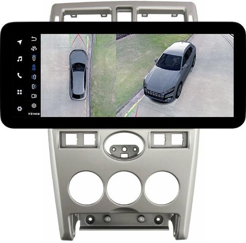 Магнитола для Lada Priora 2007-2013 (рамка серебро тип 2) - Teyes LUX ONE 360 монитор 12.3" 2K QLED на Android 10, Быстрая, CarPlay, 4G SIM-слот, 4 камеры в комплекте