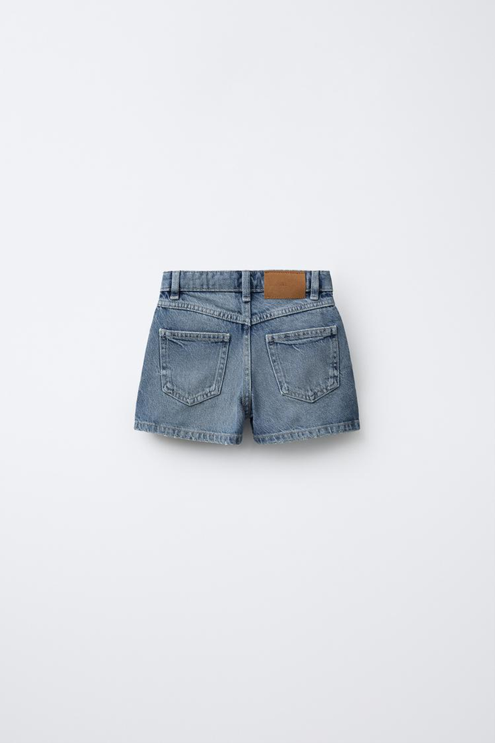 ZARA ДЖИНСОВАЯ ЮБКА-ШОРТЫ, ГОЛУБОЙ
