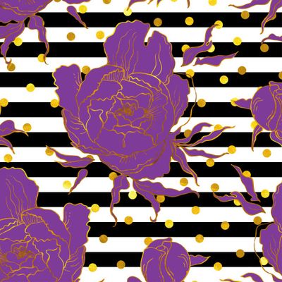 Лиловые пионы