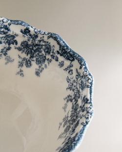 Zara Home миска из фаянса, цвет синий, 14 см · 2460/467