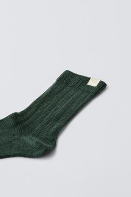 ZARA ВЫСОКИЕ НОСКИ, БУТЫЛОЧНО-ЗЕЛЕНЫЙ