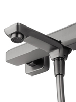 Смеситель для ванны с душем WONZON & WOGHAND DIAMOND, Темный графит (WW-88639011-BGM)