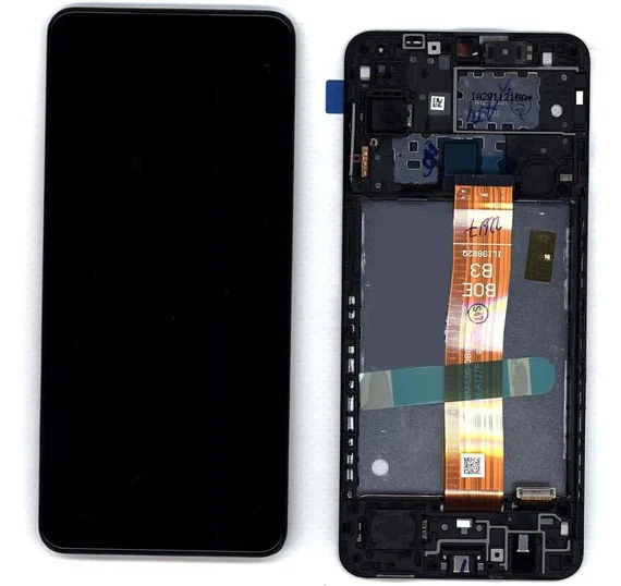Дисплей для Samsung A127F Galaxy A12 в сборе с тачскрином (чёрный) in-cell