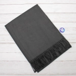 Палантин - шарф «ZIMA», однотонный, цвет черный, 180*70см (200гр)