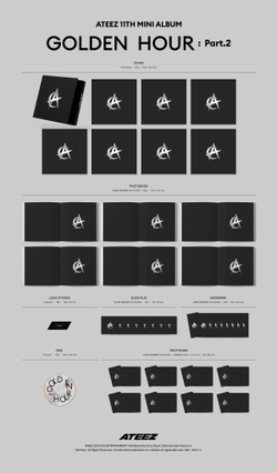 Альбом ATEEZ - GOLDEN HOUR : Part.2 (Digipak Ver.) (с автографом Hello82)