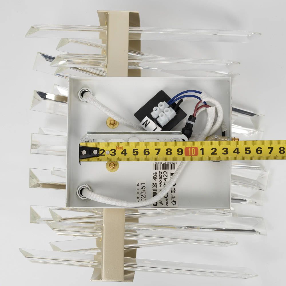 Citilux Лаура CL301422 Бра хрустальное с выключателем Шампань