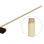 Черенок березовый для щеток и метел D=22мм L=120 см В/С Еврорезьба