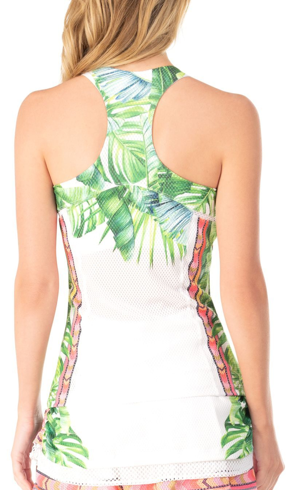Топ теннисный Lucky in Love Palm Island Tank With Bra - white