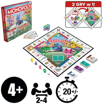 Настольная игра Hasbro G1856 Монополия Джуниор 2в1 для детей G1856