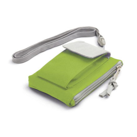 Кошелек для ключей с кармашком Зелёный