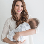 SwaddleDesigns SDM-180D Набор пеленок муслин 3 шт. Indigo Denim Watercolor Blues