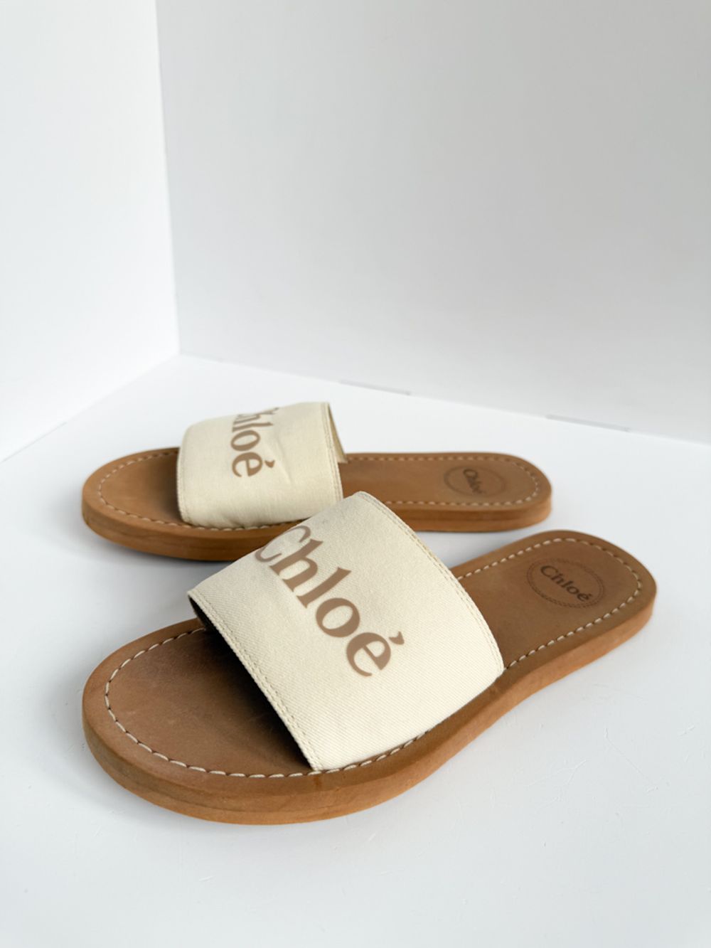 Текстильные шлёпанцы Chloe, 35
